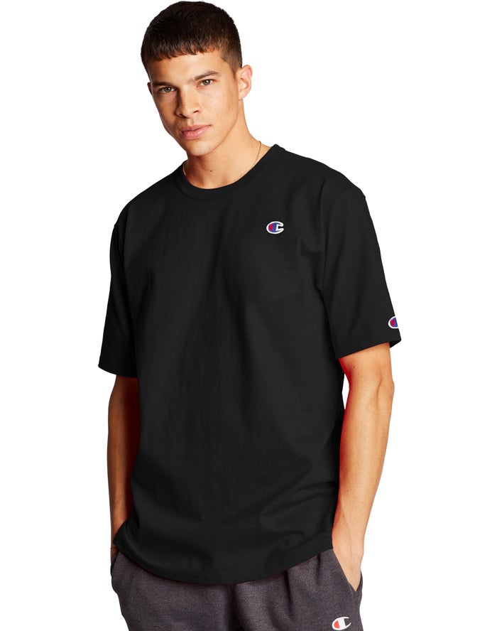 Champion Heritage C Logo - Miesten Mustat T-Paita - Suomi 6348921-UX